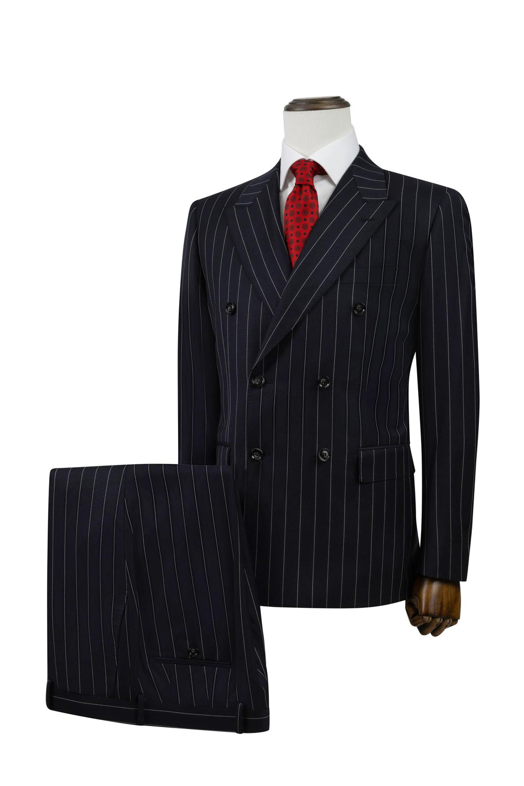 Black Chalk Stripe Modern Fit Suit