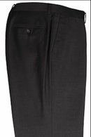 Charcoal Dress Pants Flat Front Super 150's