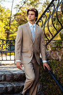 Tan Modern Fit Suit Wool & Cashmere