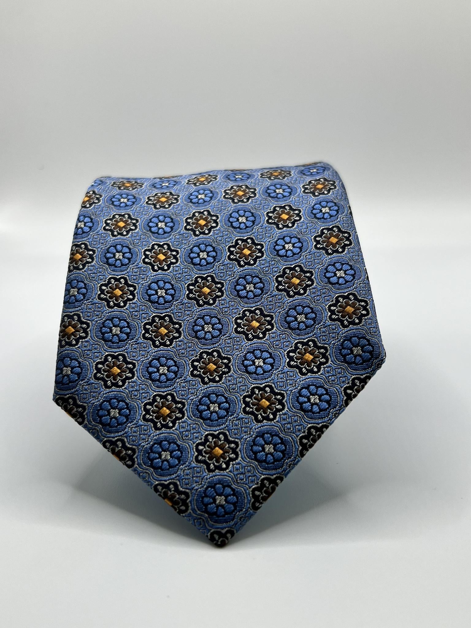 Blue/Sky Silk Satin NeckTie Geoff