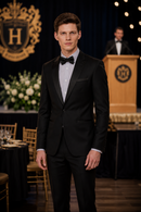 JL Black Tux Notch Slim Fit
