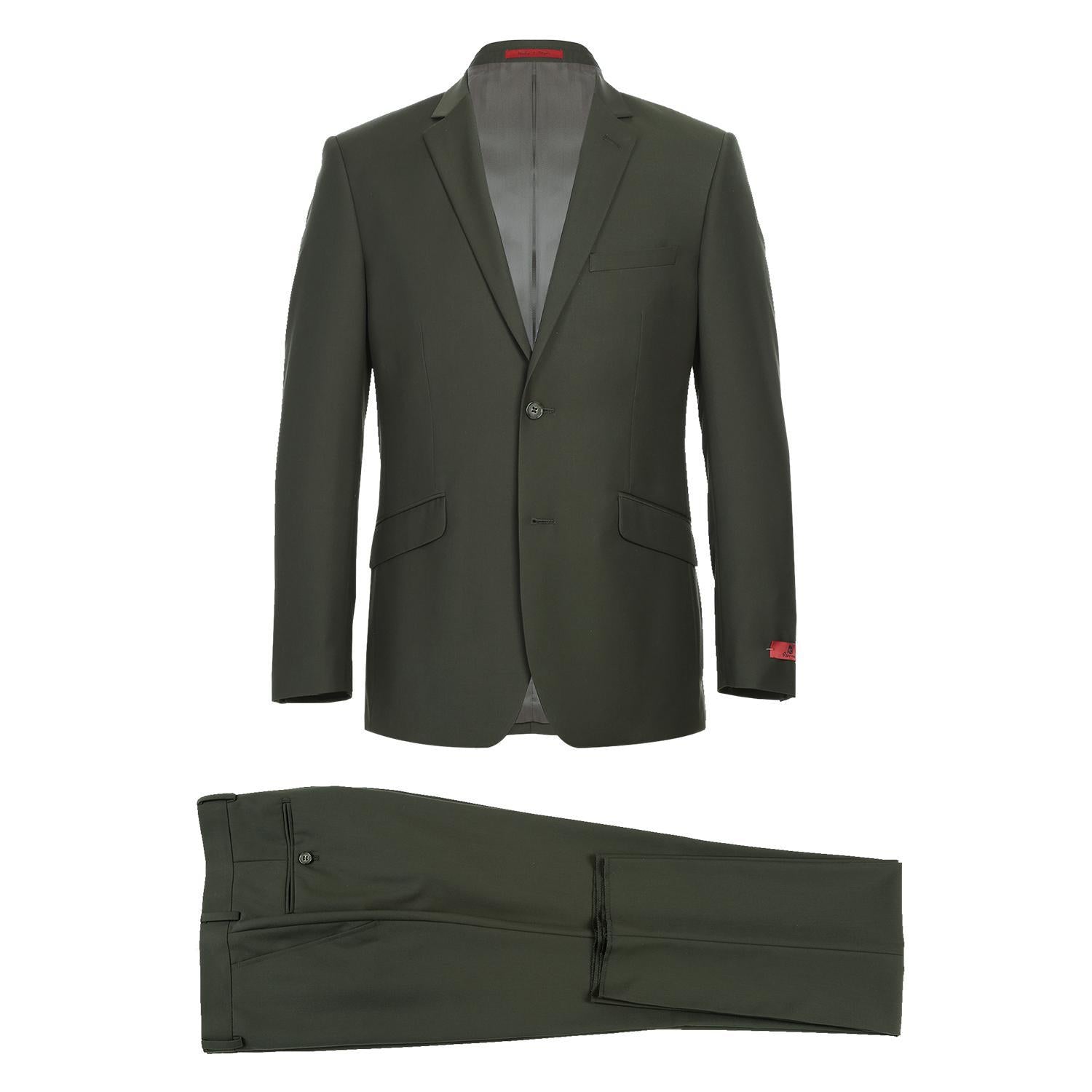 JL Suit Olive Slim Fit
