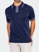 Polo Knitted Marthyr Blue 010