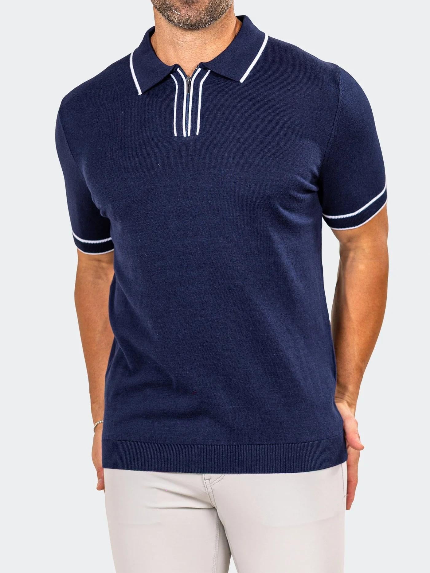 Polo Knitted Marthyr Blue 010