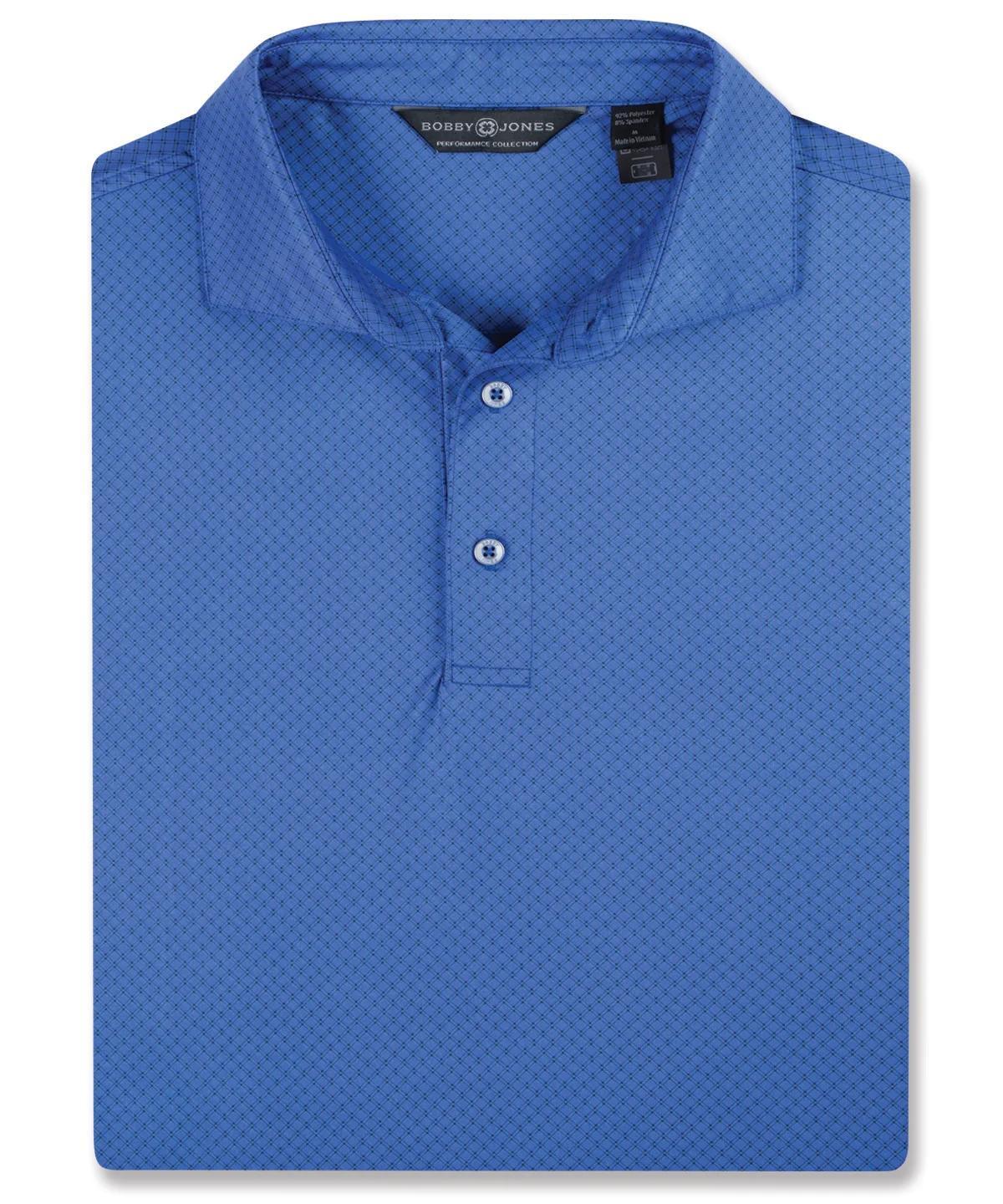 Performance Axis Print Polo Navy