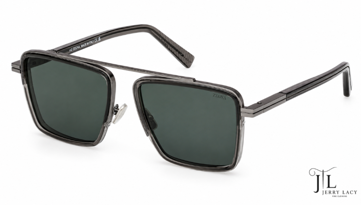 Metal Sunglasses Zegna Shiny Grey