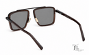Metal Sunglasses Zegna Shiny Dark Brown