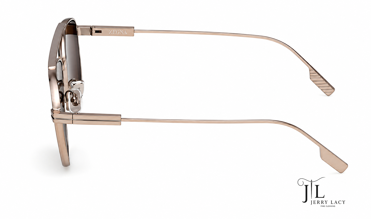 Metal Sunglasses Zegna Matte Light Brown