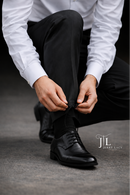 Black Dress Pants Flat Front Super 150's