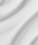 White Linen Trim Fit Dress Shirt