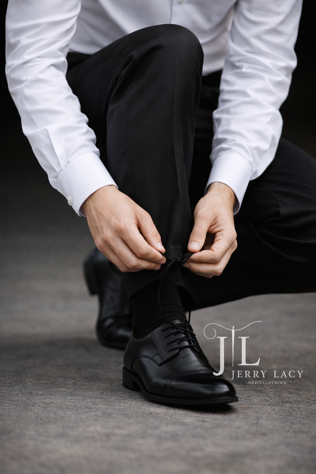 Black Dress Pants Flat Front Super 150's