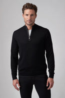 Extra Merino Sweater Q Zip Black