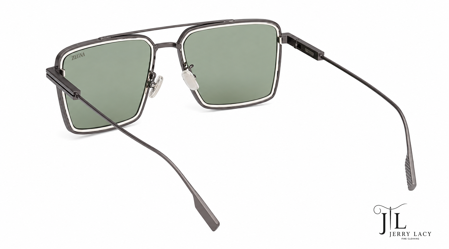 Metal Sunglasses Zegna Matte Gunmetal