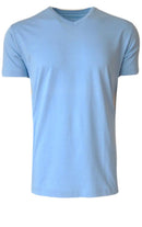 Sky Blue Pima Crew Neck SS