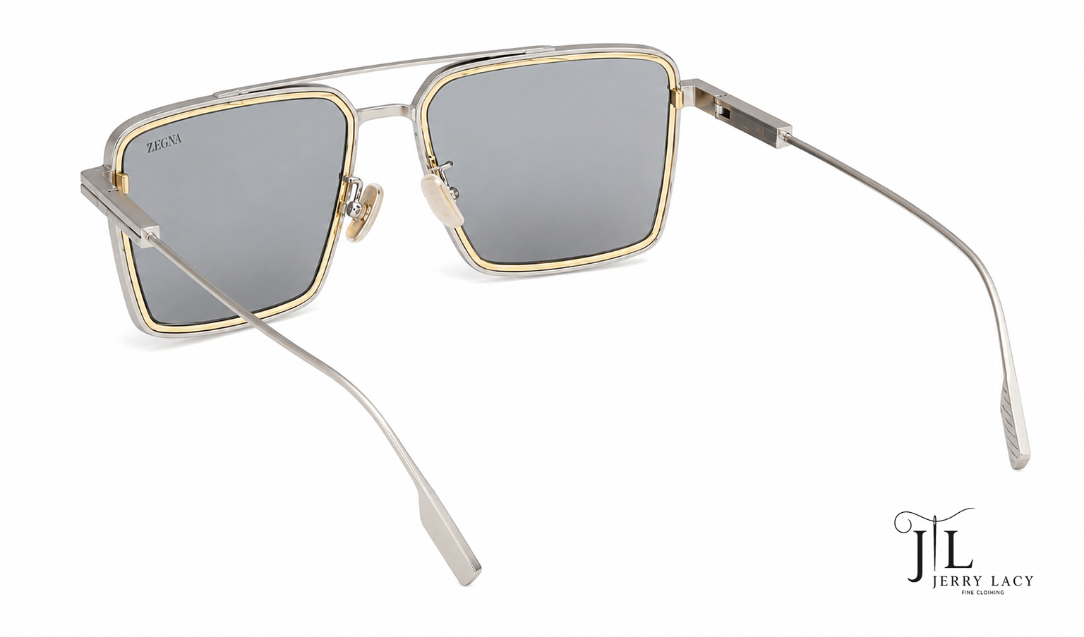 Metal Sunglasses Zegna Matte Palladium