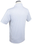 Performance 19th Hole Print Polo Sky Blue