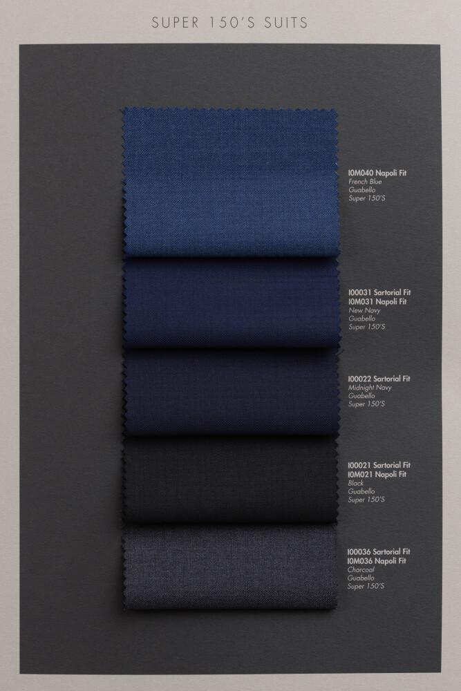 New Navy Suit Modern Fit Guabello Super 150's