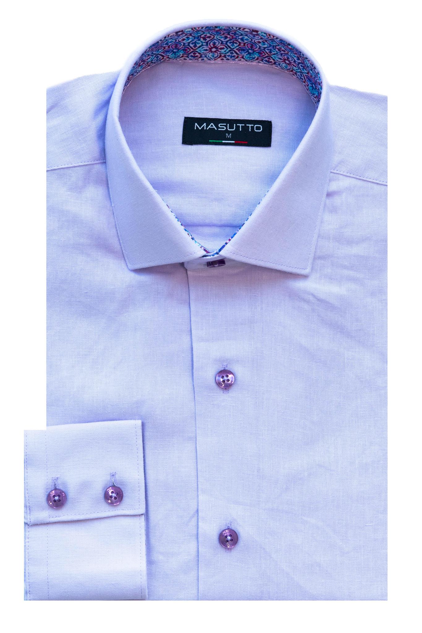 Purple Button Down  Shirt LS