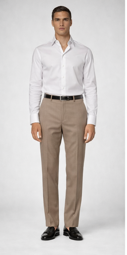 Mink Italian Dress Pant Trimmer Fit Super 150's