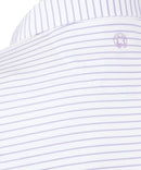 Perform Yarn Dye Laser Stripe Polo Lavender