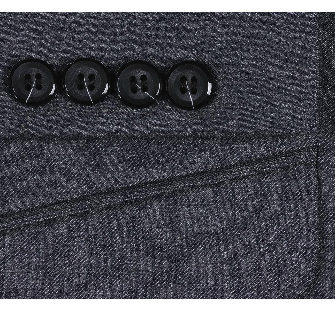 JL Grey Suit Notch Slim Super 140's