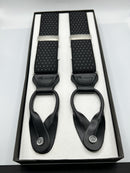 Black/White Pin Dots Suspenders Edward Armah