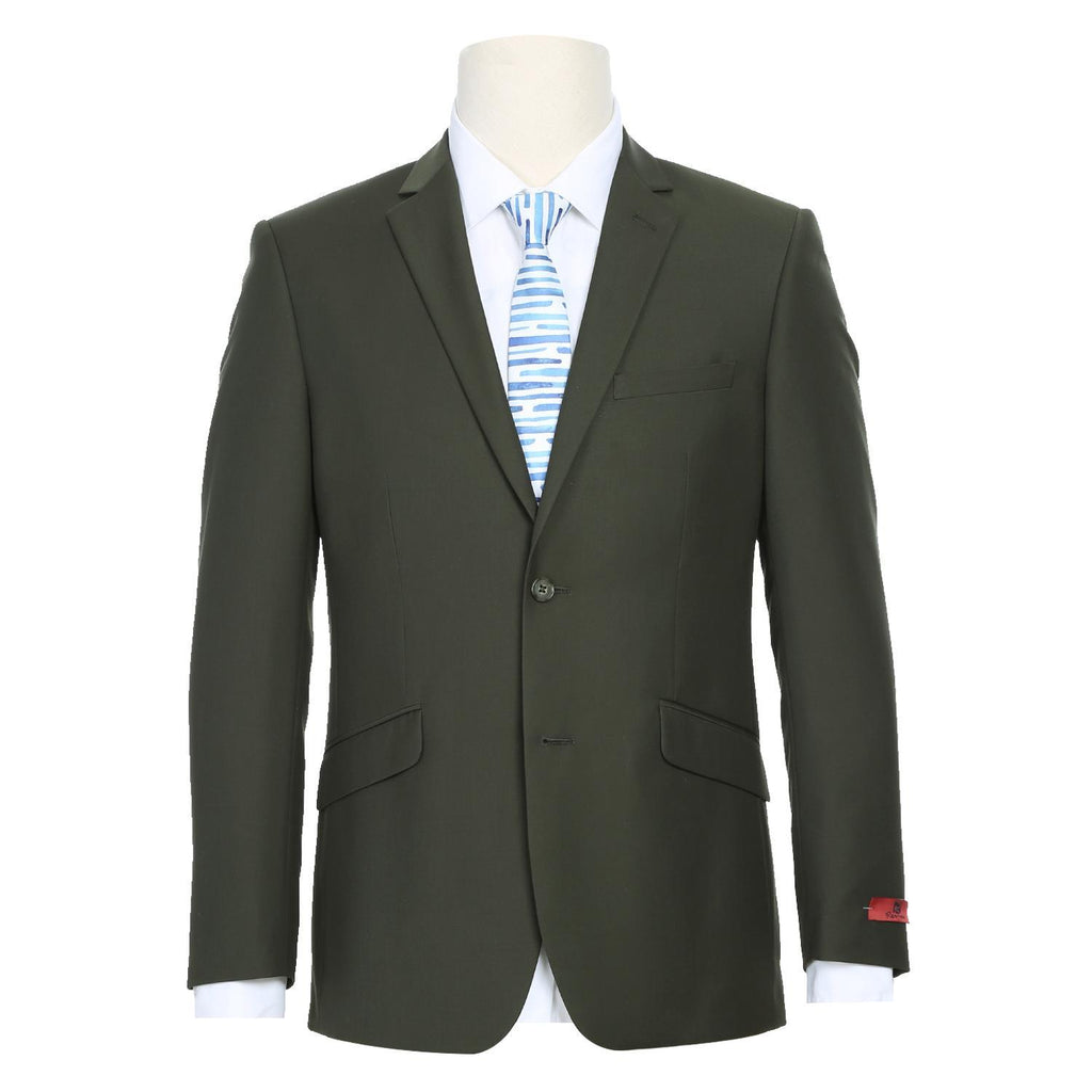 JL Suit Olive Slim Fit