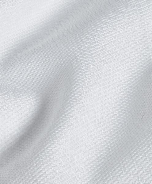 Piqué Wing Collar French Cuff Formal Shirt