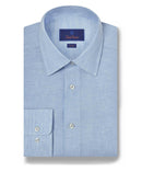Sky Linen Trim Fit Dress Shirt