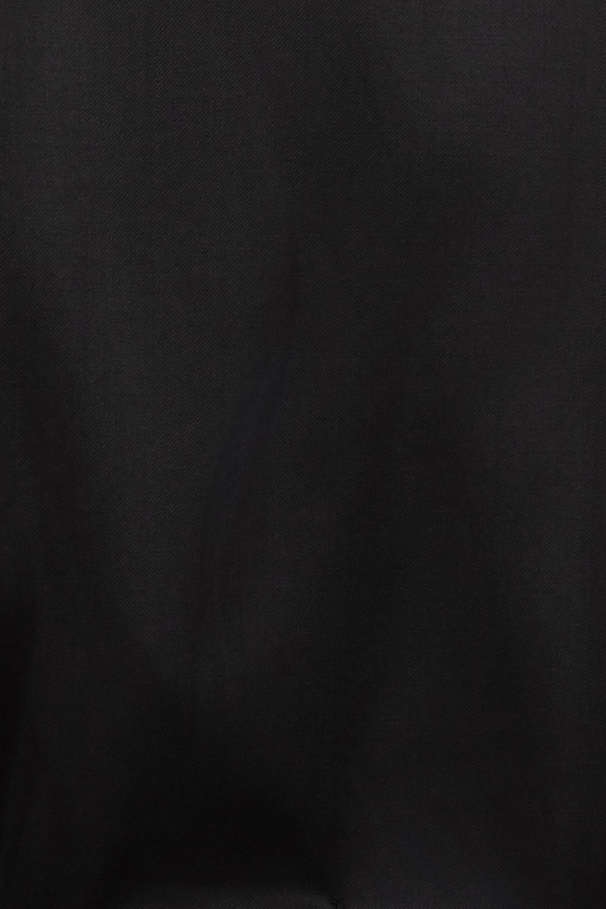 Black Italian Dress Pants Trimmer Fit Super 150's