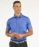 Performance Axis Print Polo Navy
