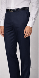 French Blue Italian Dress Pant Modern Fit Super 150's