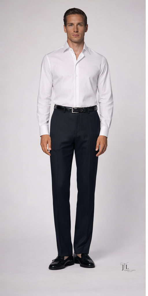 Midnight Navy Italian Dress Pant Modern Fit Super 150's