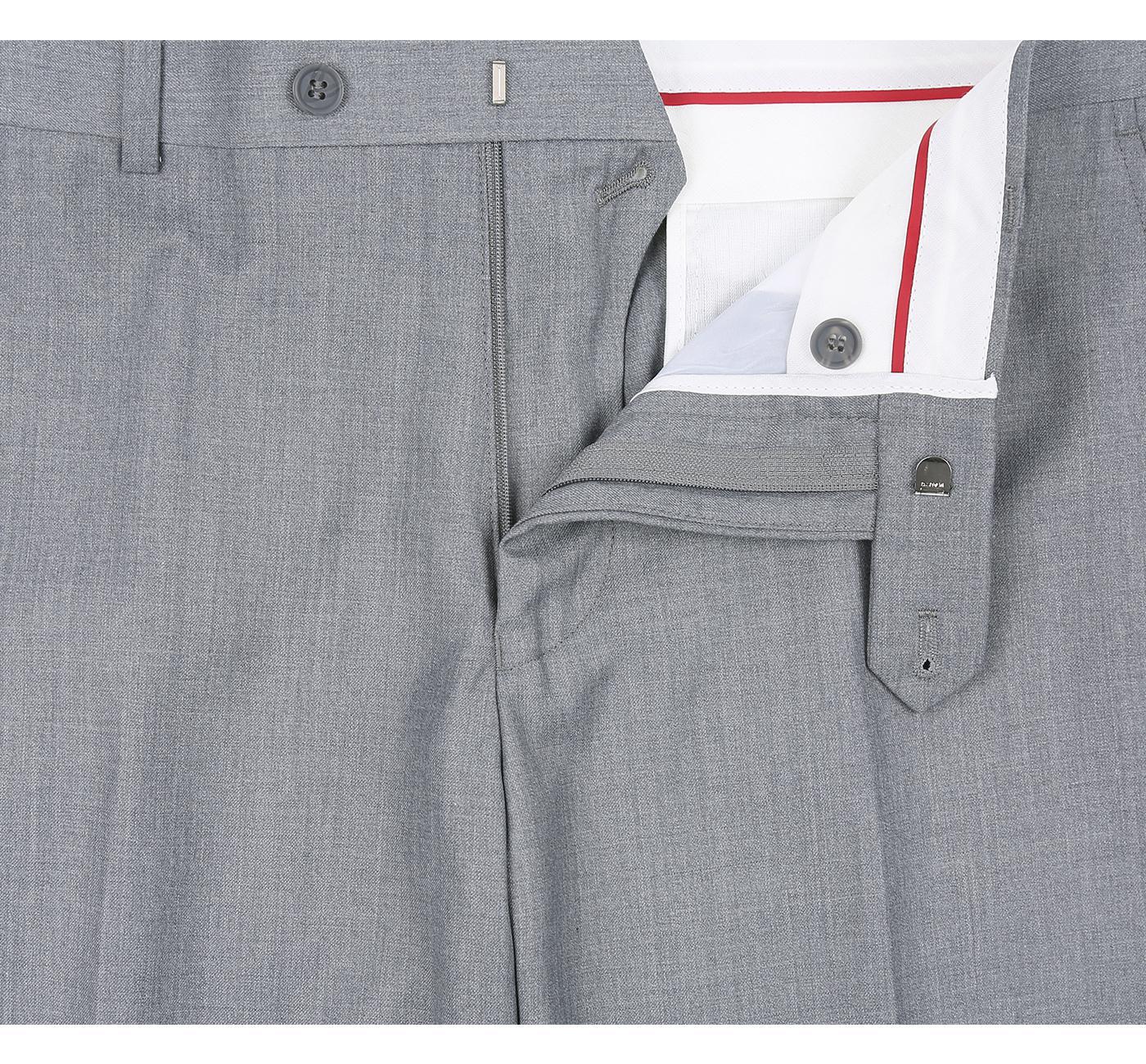 JL Light Grey Suit Notch Classic Fit Super 140's