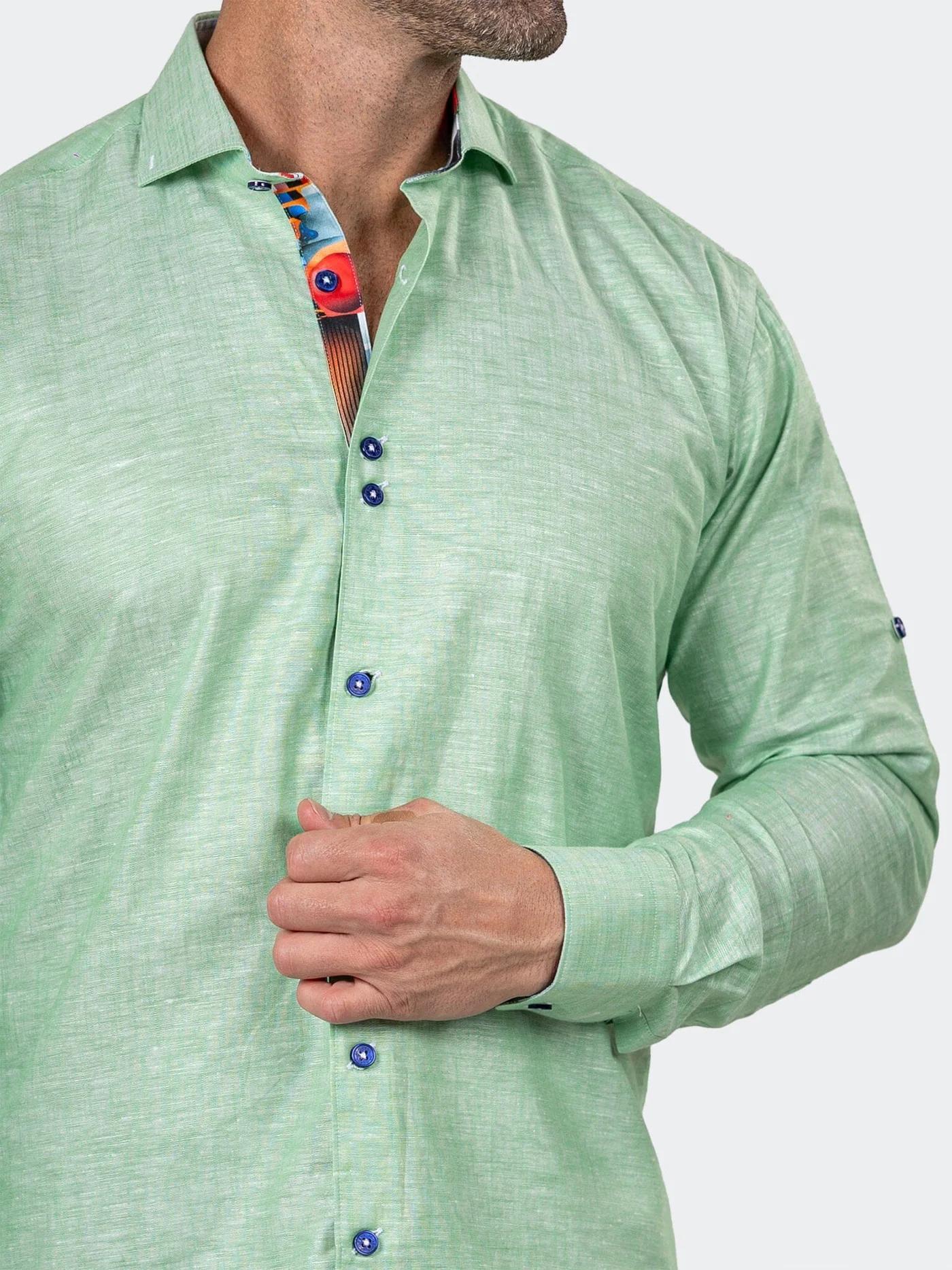 Dress Shirt LS Einstein Marthyr Green 148