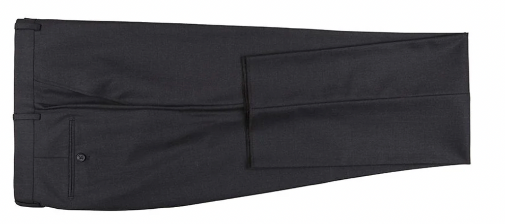 JL Charcoal Suit Notch Classic Fit Super 140's
