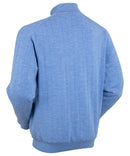 Signature Merino Lined Quarter-Zip Mock Neck Sweater Azure
