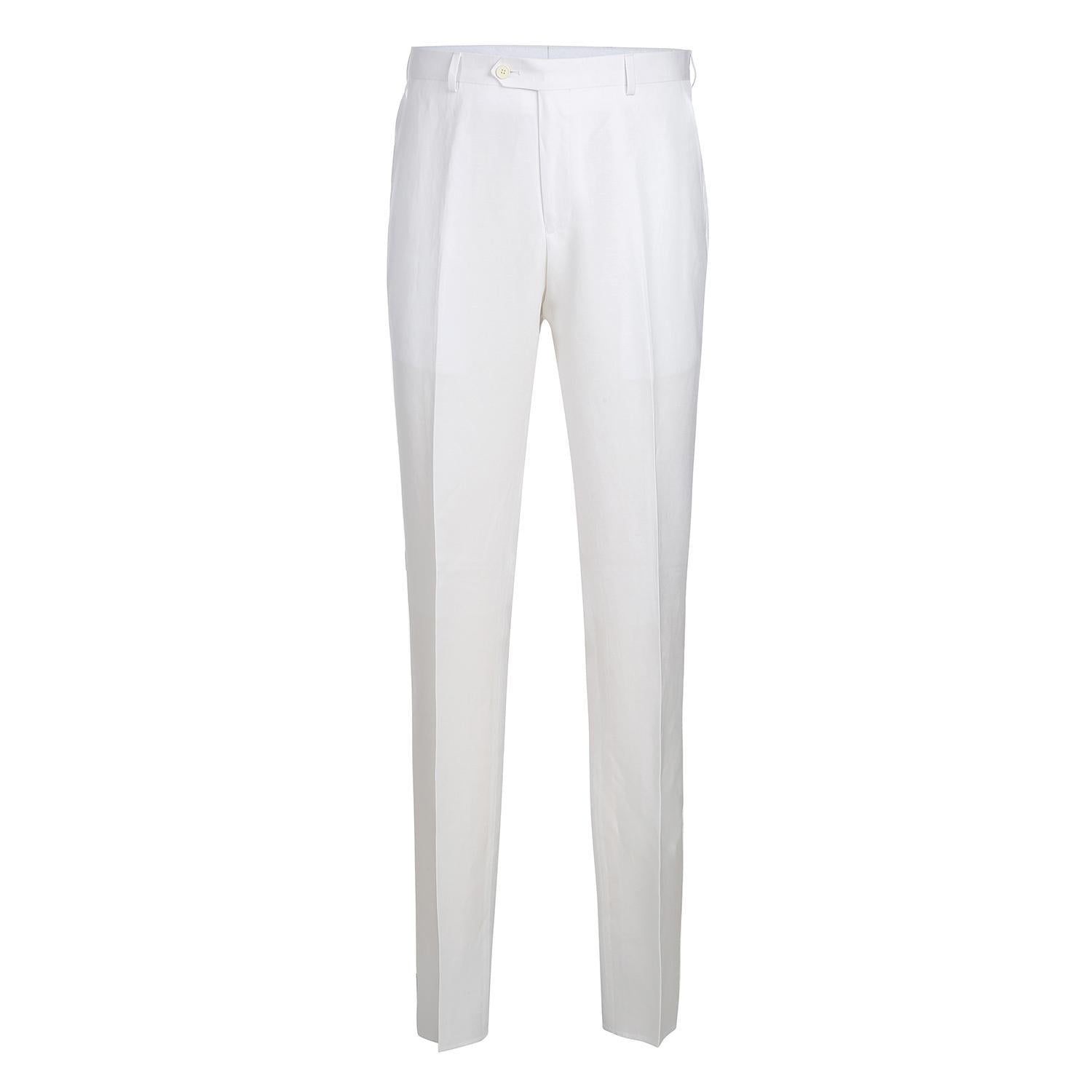 JL White Linen Suit Classic Fit