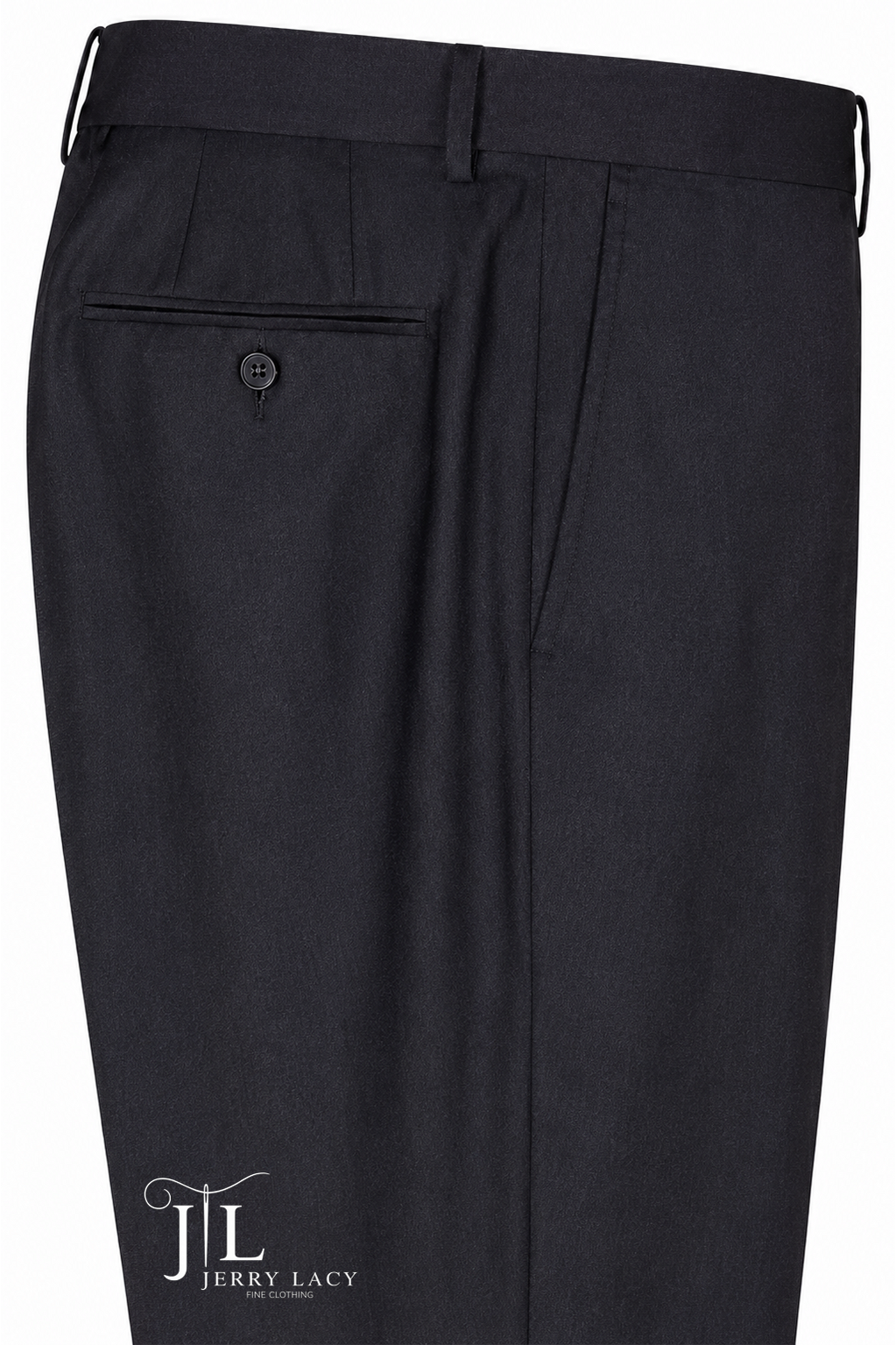 Charcoal Dress Pants Flat Front Super 110's