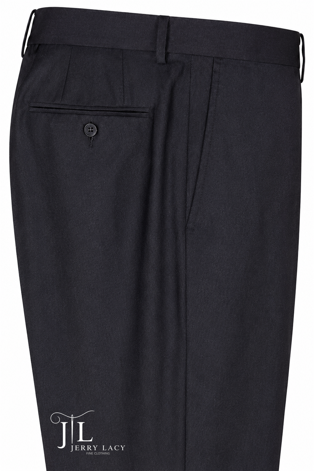 Charcoal Dress Pants Flat Front Super 110's