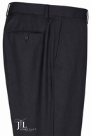 Charcoal Dress Pants Flat Front Super 150's