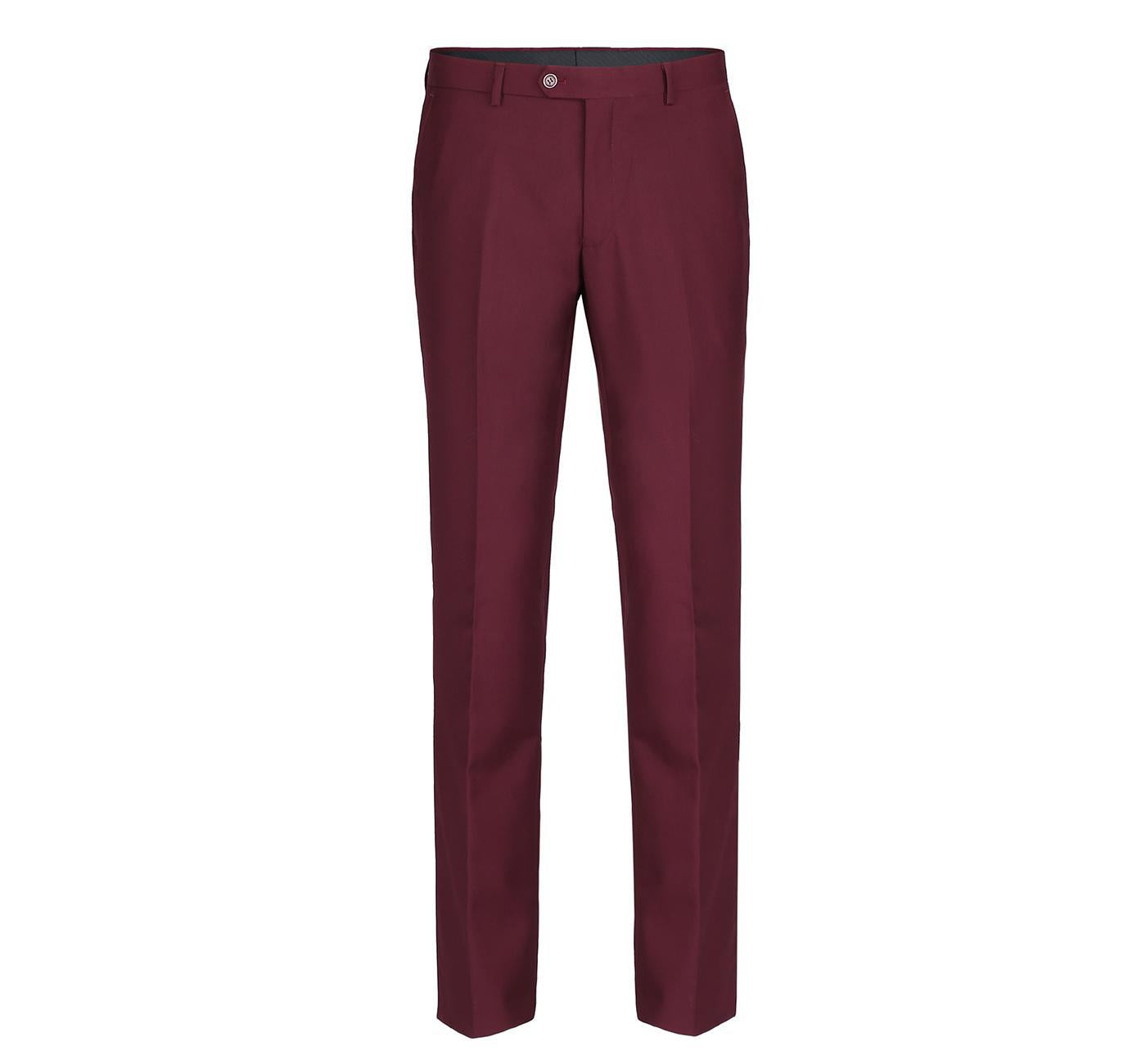 JL Burgundy Suit Slim Fit
